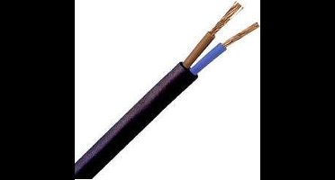 Kopp 152210845 Geïsoleerde kabel H03VV-F 2 x 0.75 mm² Zwart 10 m