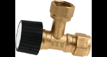 Bonfix Hoekstopkraan messing 3/8inch x 12mm knel binnendraad FRp
