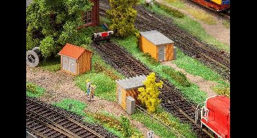 Faller - 3 Substations. brick construction - FA120266 - modelbouwsets, hobbybouwspeelgoed voor kinderen, modelverf en accessoires