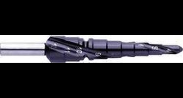 Exact 796 / 07021 HSS Getrapte boor 4 - 12 mm TiAIN Gezamenlijke lengte 80 mm 3 vlakken schacht 1 stuk(s)