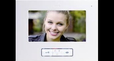 m-e modern-electronics Vistus Binnenunit voor Video-deurintercom Kabelgebonden Wit