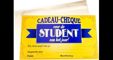 Paper Dreams Cadeaucheque Student 34,5 X 21 Cm Papier Geel/blauw