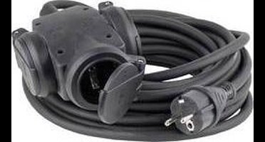 AS Schwabe 60450 Stroom Verlengkabel 16 A Zwart 30.00 cm H07RN-F 3G 1,5 mm²