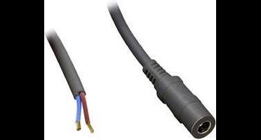 TRU COMPONENTS Laagspannings-aansluitkabel Laagspanningsbus - Open kabeleinde 5.50 mm 2.10 mm 0.50 m 1 stuk(s)