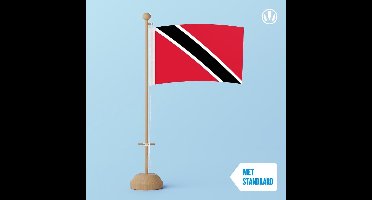 Tafelvlag Trinidad en Tobago 10x15cm | met standaard