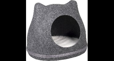 FLAMINGO Kattengrot Tiga 43x36x35 cm vilt grijs