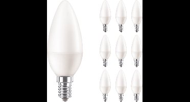 Voordeelpak 10x Philips Corepro LED Kaars E14 Mat 7W 806lm - 822-827 Dim To Warm | Vervangt 60W