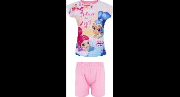 Shimmer-and-Shine Pyjama met korte mouw - roze - Maat 92