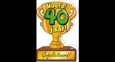 Trofee kaart - 40 jaar