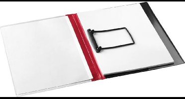 Rapportenmap met JalemaClip - pak 10 stuks - rood
