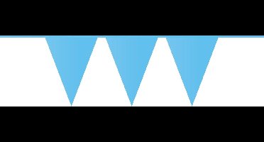 Haza Original Vlaggenlijn Lichtblauw 10 Meter