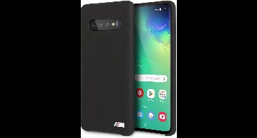 BMW M Plain Siliconen Backcase Hoesje Samsung Galaxy S10 – Zwart