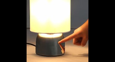 vidaXL Tafellampen 2 st met aanraakknop E14 wit