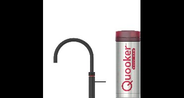 Quooker Fusion Round Black Kokendwaterkraan met PRO3-VAQ Reservoir 3FRBLK, zwart