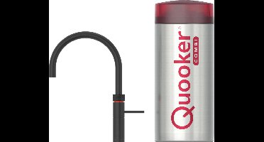 Quooker Fusion Round Kokendwaterkraan - COMBI+ boiler - Zwart - 3in1