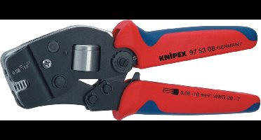 Knipex 975308 Zelfinstellende krimptang voor adereindhulzen met voorinvoering - 190mm