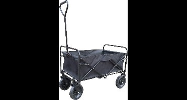 Opvouwbare bolderkar bolderwagen - zwart