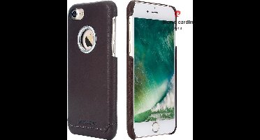 Bruin hoesje Pierre Cardin - Backcover - Leer - iPhone 7-8 - Luxe cover