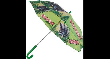Dinoworld Kinderparaplu Jongens 70x60 Cm Polyester Donkergroen