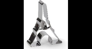 uitsteekvorm Eiffeltoren 8 cm RVS zilver