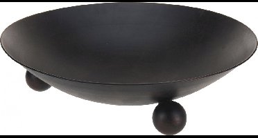 Ambiance Vuurschaal Zwart Metaal - Ø57 cm - Op Pootjes
