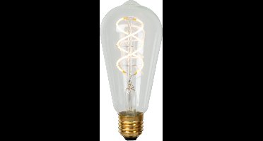Lucide ST64 - Filament lamp - Ø 6,4 cm - LED - E27 - 1x4,9W 2200K - Transparant
