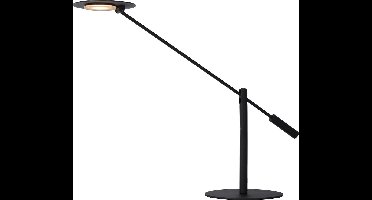 Lucide ANSELMO - Bureaulamp - Ø 18 cm - LED Dimbaar - 1x9W 3000K - Zwart