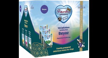 Renske Variatiebox Beyaz - Hondenvoer - Kip Lam Kalkoen 30x185 g Graanvrij