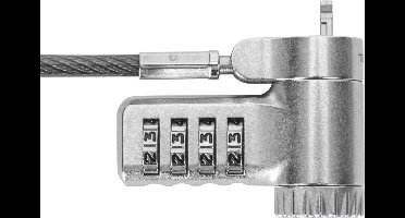 Targus ASP96GLX-S kabelslot Zilver 2 m