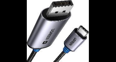 Ugreen - CM556 - kabel met USB-C en DisplayPort 8K connectoren, - 3 - m - lang - grijs