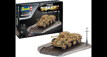 Revell Modelbouwpakket Diorama - 03298 First Diorama Set - Sd.Kfz. 234/2 Puma - Starter kit Plastic - 1:76 - Modelbouw