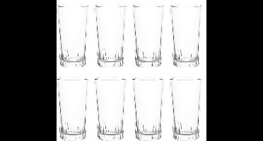 Longdrinkglazen - 380 ML - Set van 8