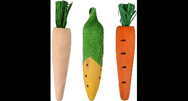 Flamingo Knaagdierspeelgoed Vikas - Speelgoed - 10x2x2 cm Groen Geel Oranje