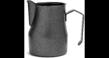 Melkkannetje Opschuim - 500ml - Italiaans – Zwart – RVS – Melkopschuimkan – Melkkan – Espressomachine - Barista Essentials