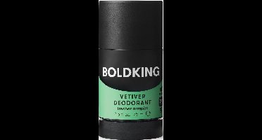 Boldking Deodorant Stick Vetiver - Deodorant voor mannen - Vegan Huidverzorging Man - Deodorant Roller - 75ml