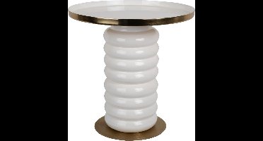 Leitmotiv Bijzettafel Ruby - Wit - Ø41cm - Scandinavisch