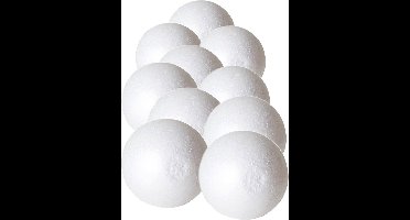 Gerimport Piepschuim hobby vormen DIY ballen - 40x - styropor bollen - 5 cm
