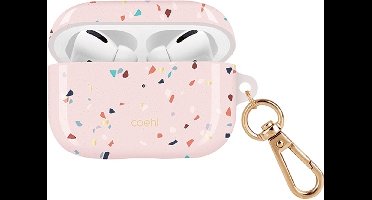 UNIQ Coehl Terrazzo AirPods Pro hoesje roze/blush roze