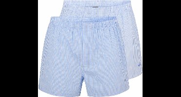 Hugo Boss heren BOSS 2P wijde boxershorts mix print blauw