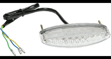 Achterlicht TNT Space Led met remlicht rood / transprant (Met E-Keur)