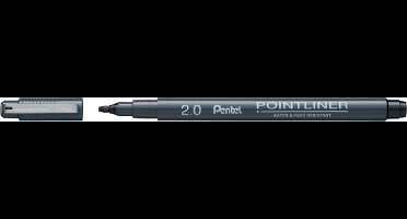 Pentel S20P-C20A balpen Zwart Stick balpen Fijn 1 stuk(s)