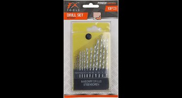 FX Tools Borenset - 13-delig - steen - 1.5 tot 6.5 mm - inclusief houder