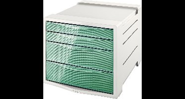 Esselte Colour'Breeze Ladenblok met 4 Laden - Antislip - Groen