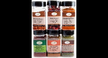 Tuana Kruiden - Heet Kruidenpakket – Pittige Specerijen Cadeauset | Hot Spicy Collection - Tuanashop - PKT109