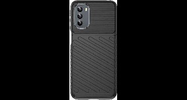 Just in Case hoesje geschikt voor Motorola Moto G31/G41 - Siliconen Hoesje met Grip - Zwart