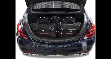 Mercedes-Benz S Klasse 2013+ 5-delig Reistassen Op Maat Auto Interieur Kofferbak Organizer Accessoires