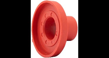 Topgear Rood stofkapje voor kruiwagenas - 13 cm - korte as - duurzaam ontwerp