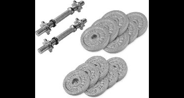 Gorilla Sports Dumbellset - Halterset - Gietijzer - 27.5 kg