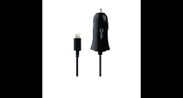 BeHello Autolader met Lightning kabel (1.2m) 2.1A Zwart