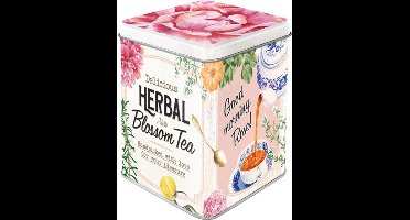 Delicious Herbal Blossom Tea Metalen Theedoosje